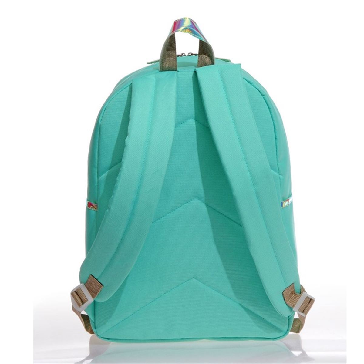 KAUKKO BRİGHT OKUL ÇANTASI AYNALI MİNT K1103 ÜÇ BÖLMELİ 1