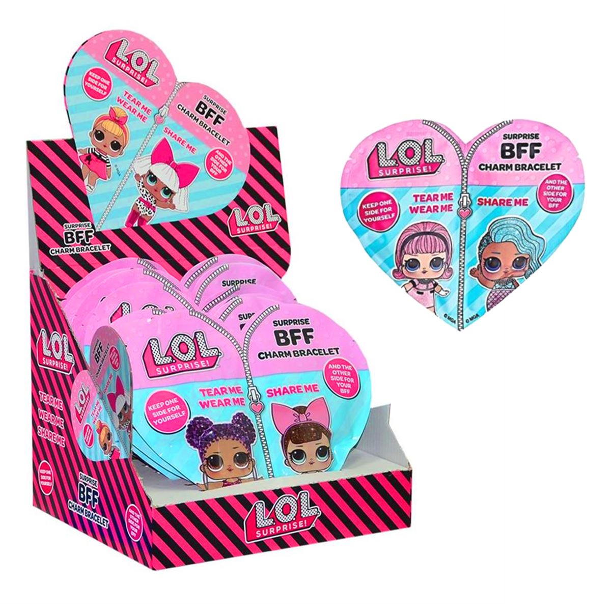 LOL SURPRİSE BFF CHARM BRACELET BFF0001 KALP STAND 8 Lİ 5+ 1