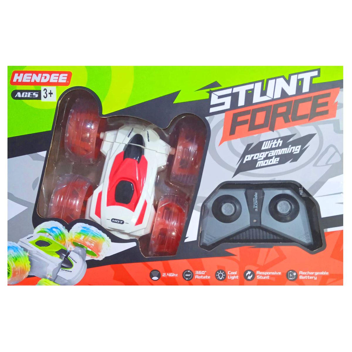 CANEM KUMANDALI ARABA T06B STUNT FORCE 2.4GHZ IŞIKLI 3+ 1
