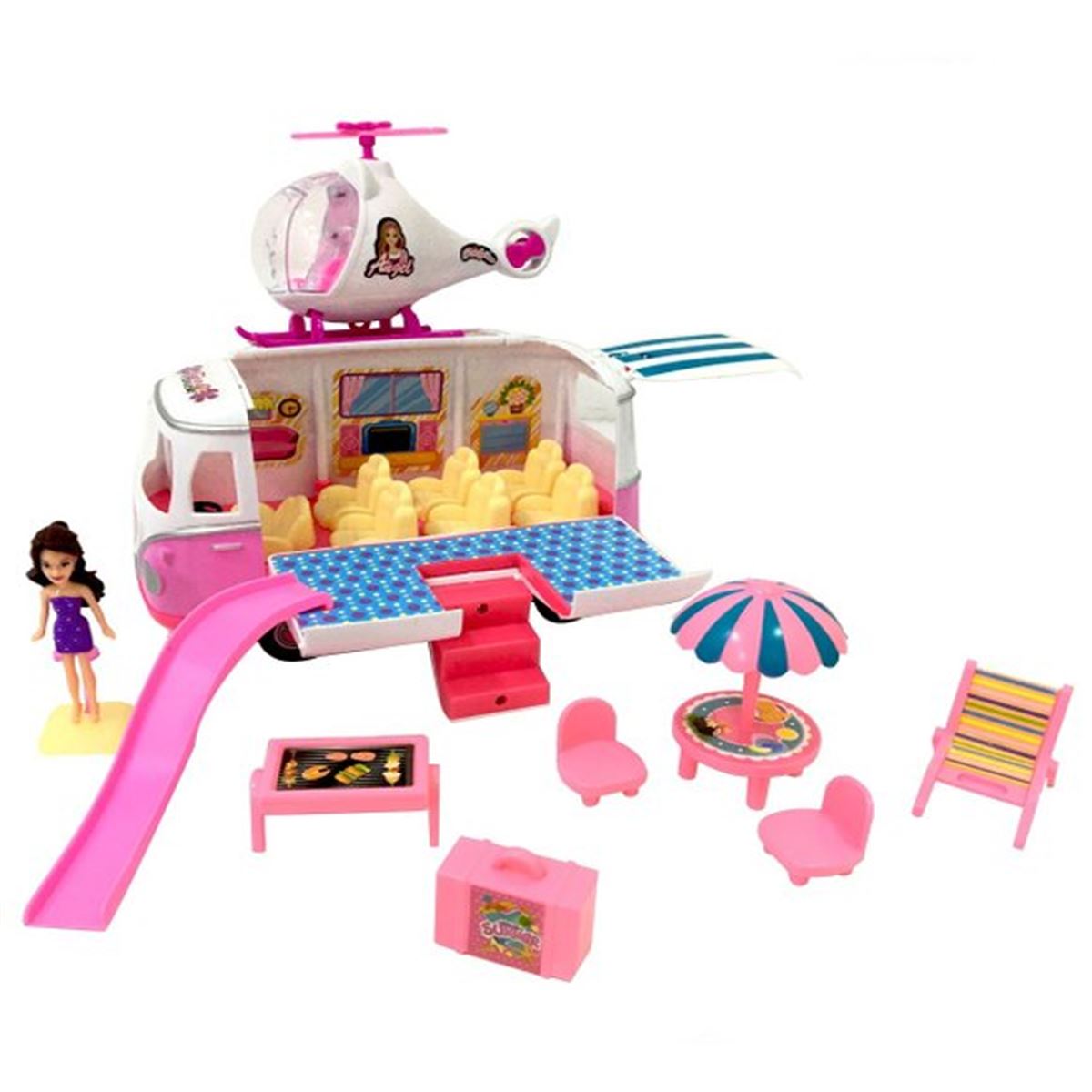KZL BEAUTY FORD TRUCK 7887B HELİKOPTERLİ TATİL SETİ 3+ 1