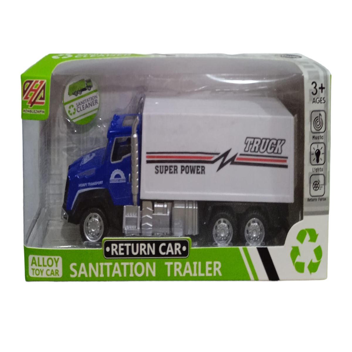CANEM RETURN CAR SANİTAİTON TRAİLER 883A ÇEK BIRAK KAMYON SESLİ PİLLİ 3+ 1