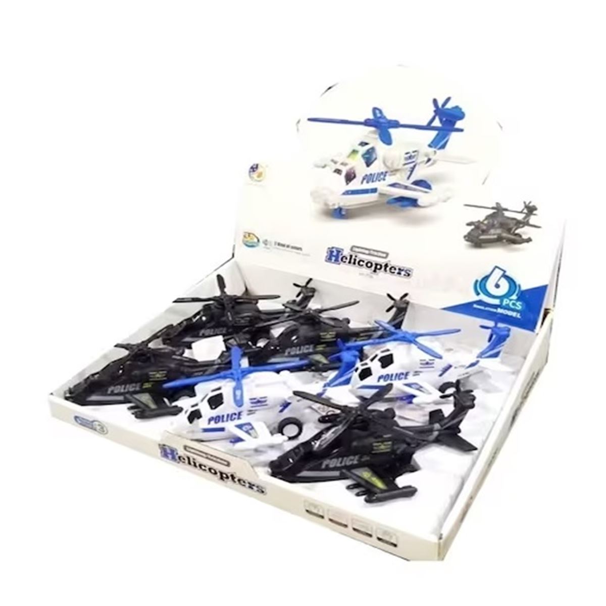 CANEM SÜRTMELİ POLİS HELİKOPTERİ 7721 2 RENK 6 LI 3+ 1