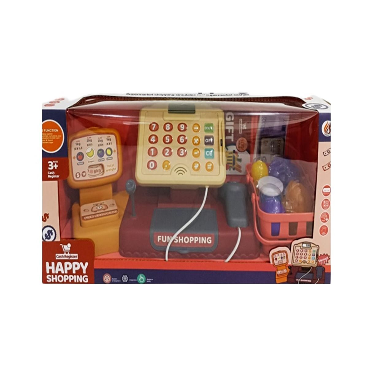 CANEM YAZAR KASA 8288A-2 HAPPY SHOPPİNG PİLLİ SESLİ 3+ 1