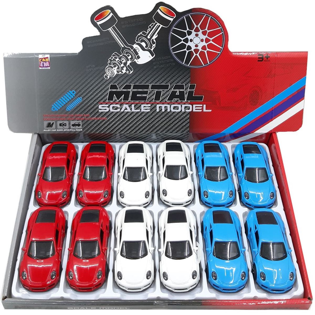 CANEM METAL ÇEK BIRAK ARABA 4311C SCALE MODEL 3+ 1