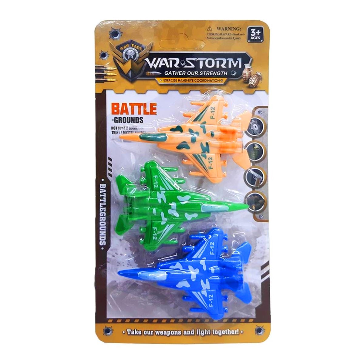 CANEM ÇEKBIRAK WARSTORM C-102 SAVAŞ UÇAĞI 3 ARAÇ KARTELA 3+ 1