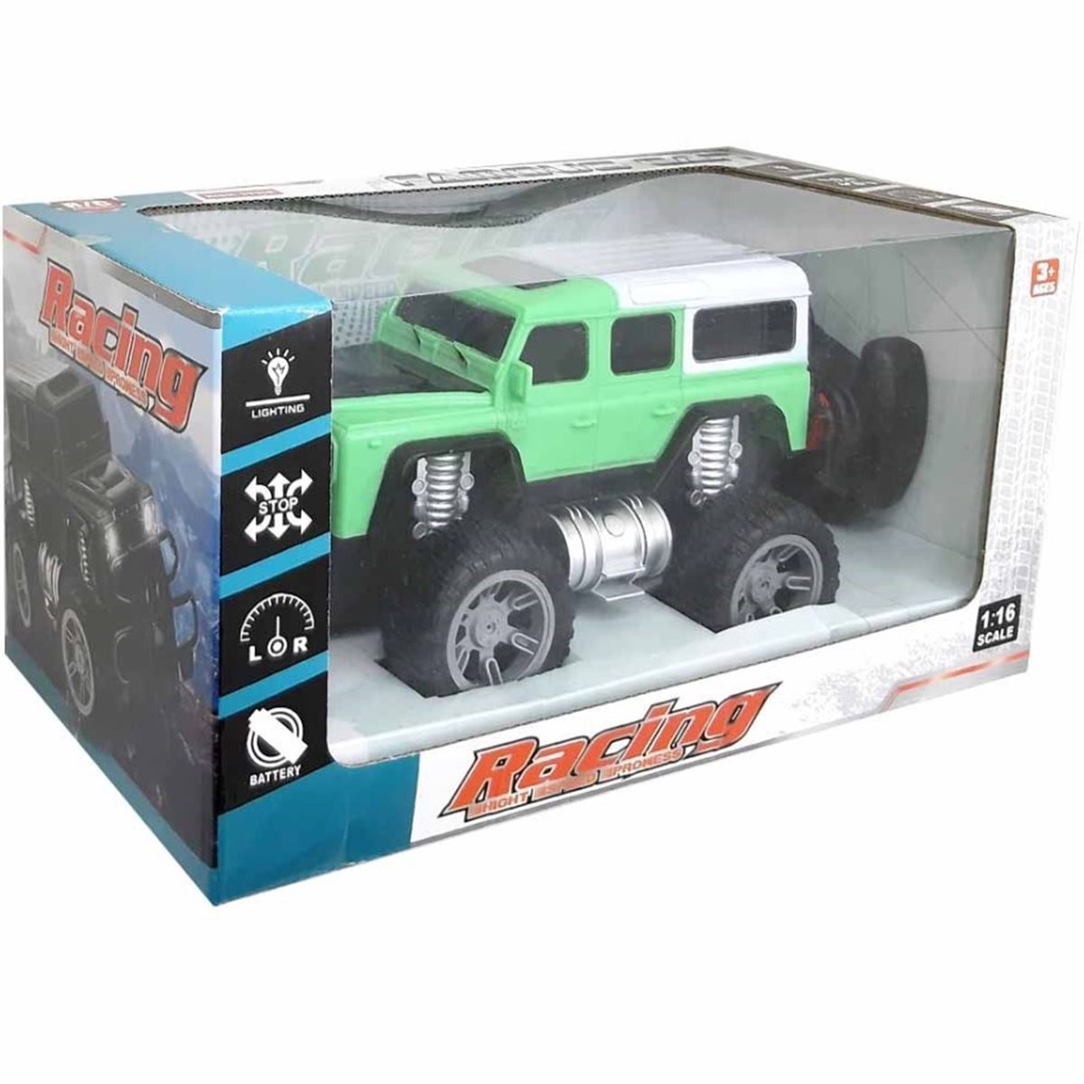 CANEM KUMANDALI ARABA 336A JEEP RACİNG FAMOUS CAR 1:16 SCALE IŞIKLI ŞARJLI 3+ 1