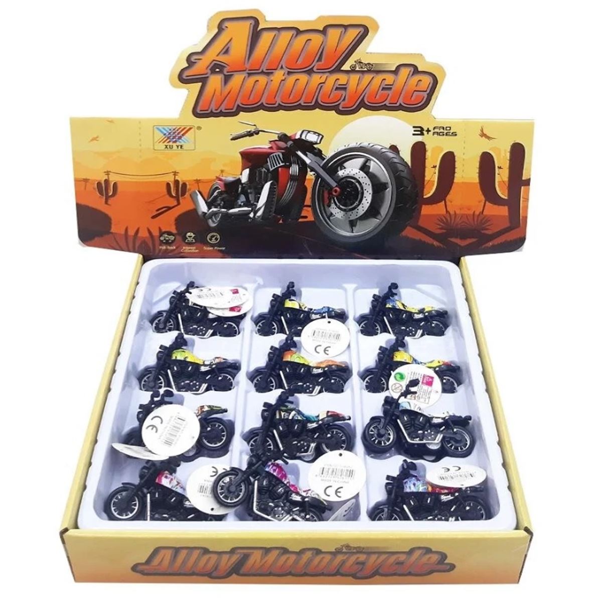 CANEM ÇEK BIRAK MOTORSİKLET K182A2 AALOY MOTORCYCLE 12 Lİ 3+ 1