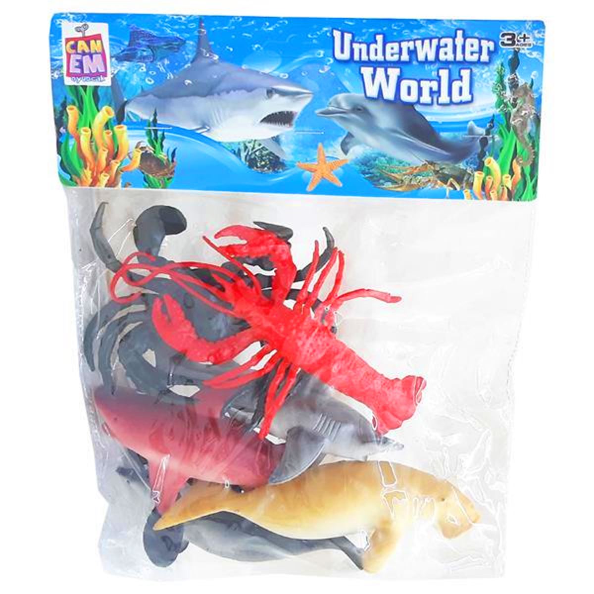 CANEM UNDERWATER WORLD 555B-4 DENİZ HAYVANLARI SETİ 3+ 1
