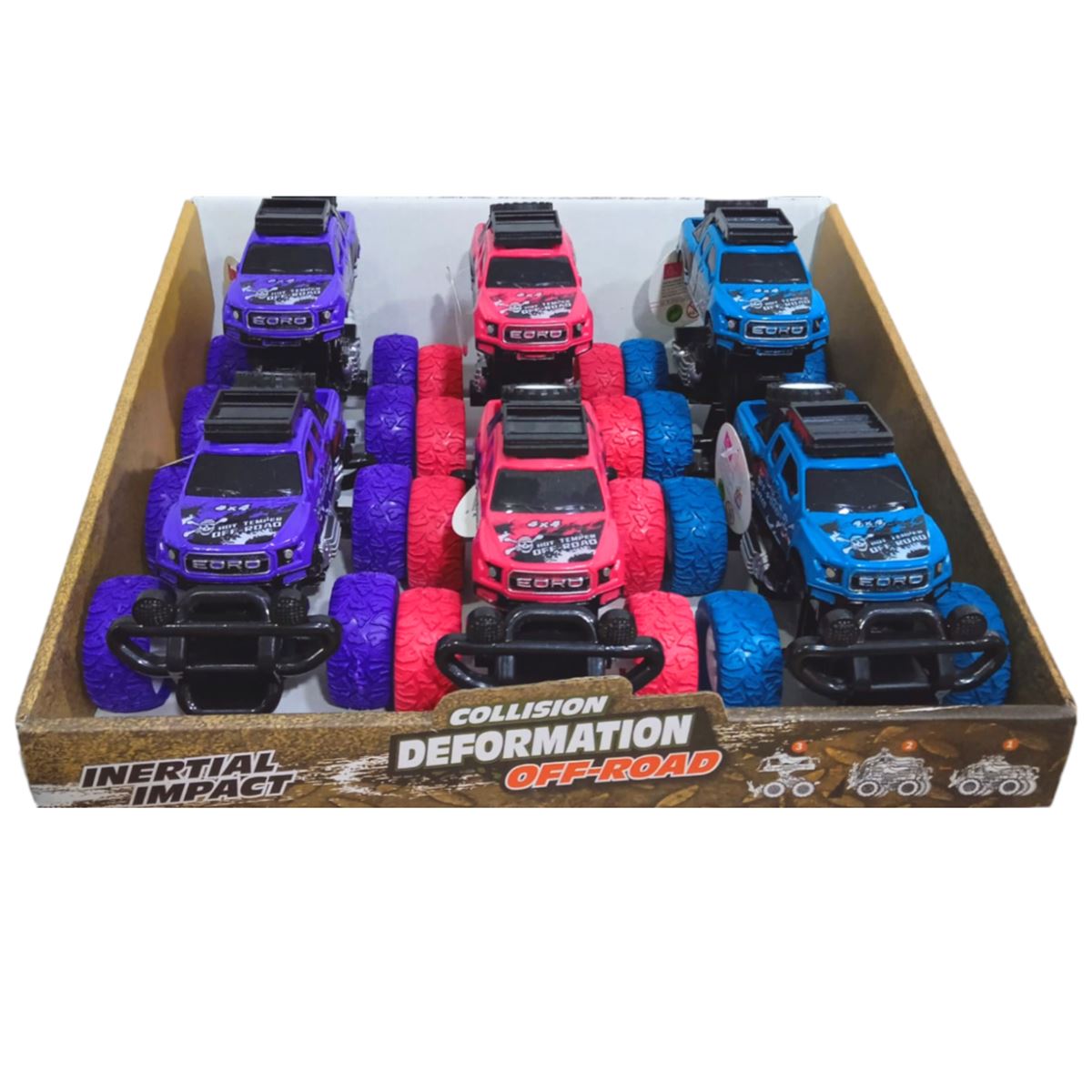 CANEM SÜRTMELİ ARABA HF568-10 OFF-ROAD 3 RENK 6 LI 3+ 1