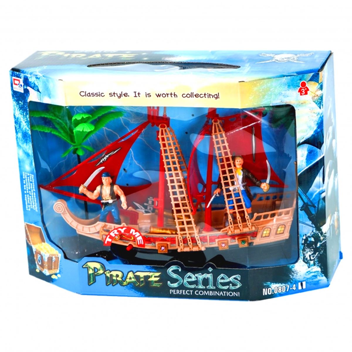 CANEM PİRATE SERİES 0807-42 BÜYÜK KORSAN SETİ SESLİ IŞIKLI 3+ 1