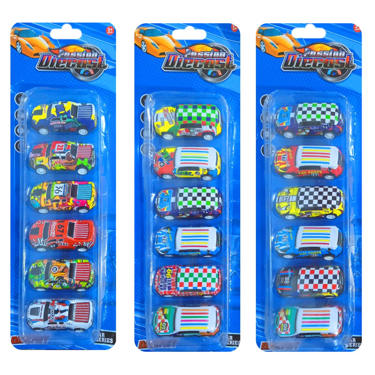 CANEM ÇEKBIRAK METAL ARABA 5206-4-5-7 6 ARAÇ KARTELA 3+ 1