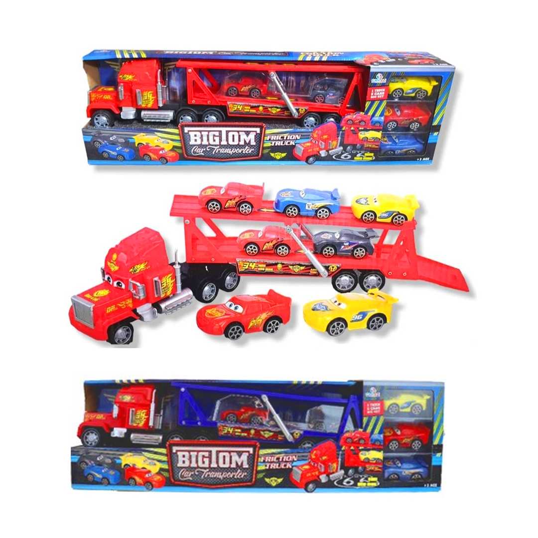 CAN ALİ TOYS TAŞIYICI TIR CNL-1911 BİG TOM CAR TRANSPORTER 5 ARAÇ 3+ 1