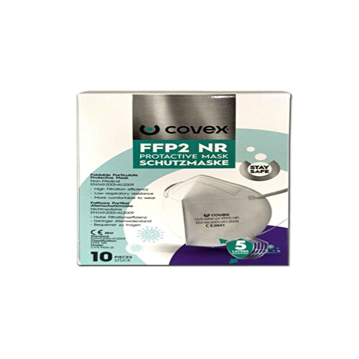 COVEX ÇOCUK MASKESİ N95 CVX-MSK-02 10 LU 1