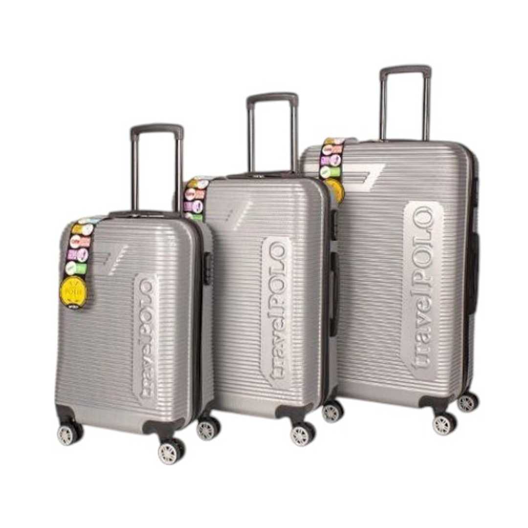TRAVEL POLO VALİZ ABS A1011 GRİ 3 LÜ SET 1