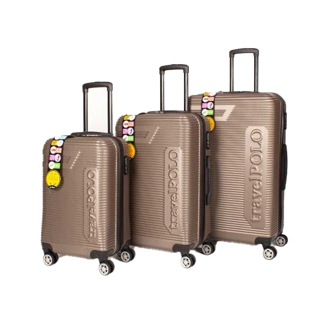 TRAVEL POLO VALİZ ABS A1011 FÜME 3 LÜ SET 1
