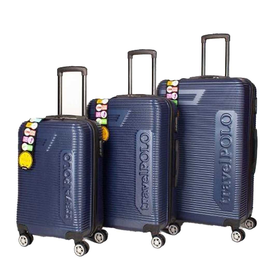TRAVEL POLO VALİZ ABS A1011 SAKS MAVİSİ 3 LÜ SET 1