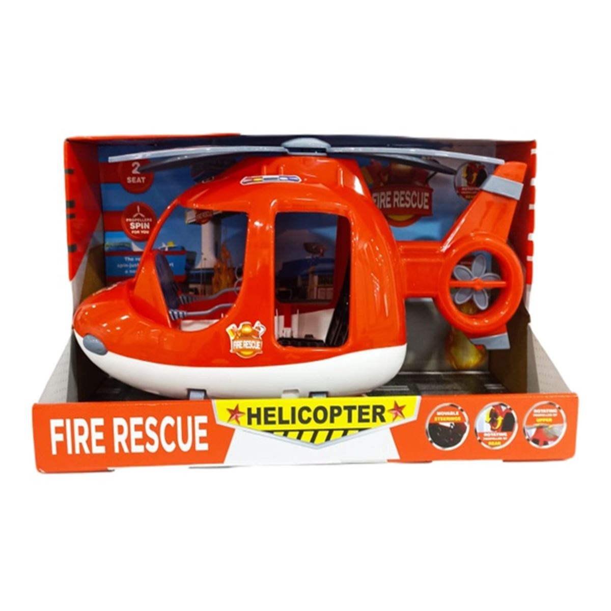 KİNG TOYS HELİKOPTER ENG-1091 FİRE RESCUSE 3+ 1