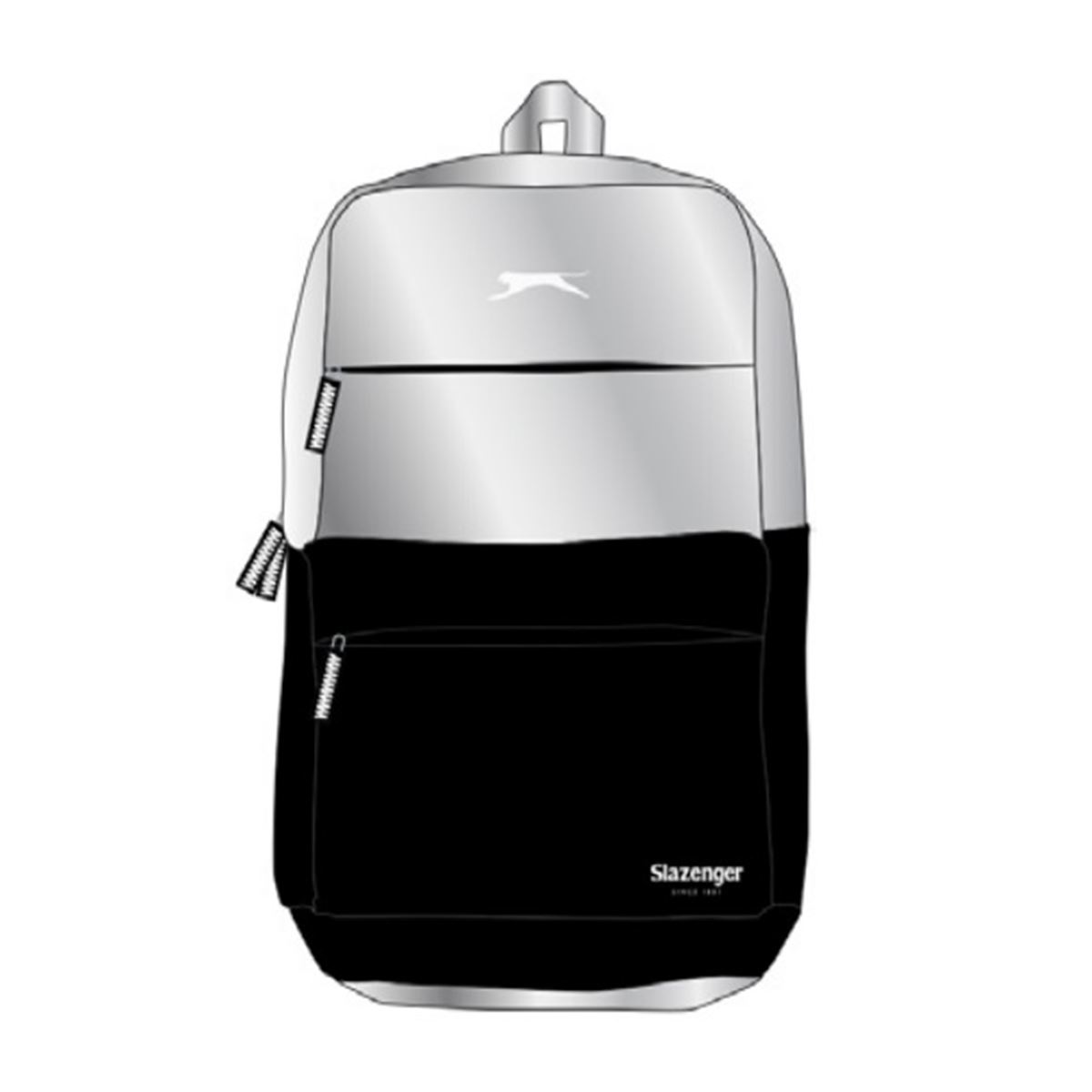 SLAZENGER OKUL ÇANTAS 23160 GRİ SİYAH TRAVELLER DÖRT BÖLMELİ 1