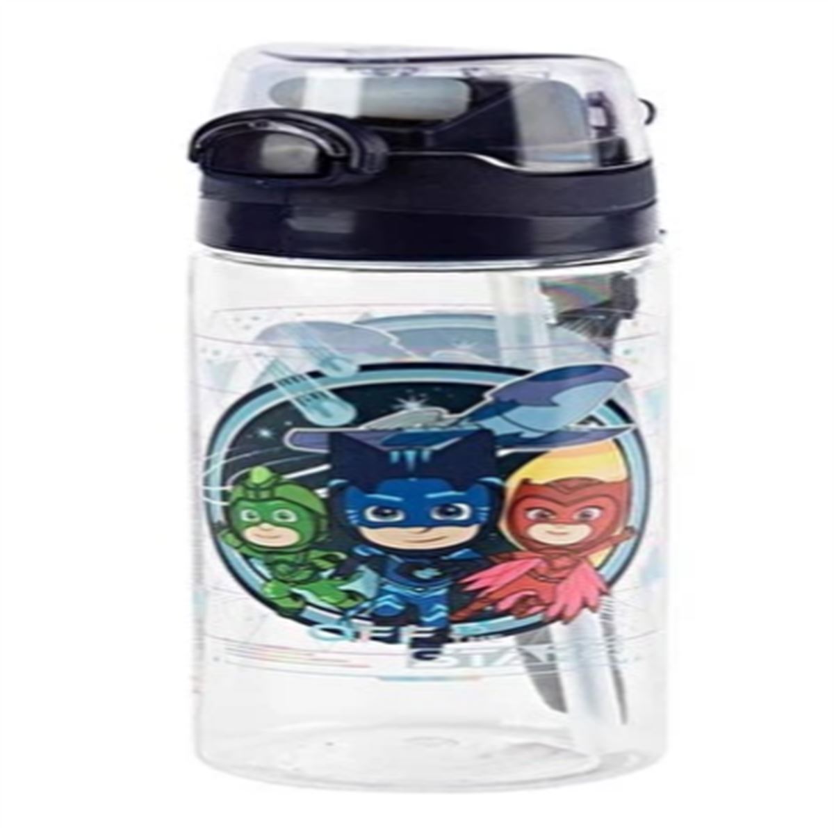PJ MASK MATARA PLASTİK 23434 PİPETLİ 500 ML 1