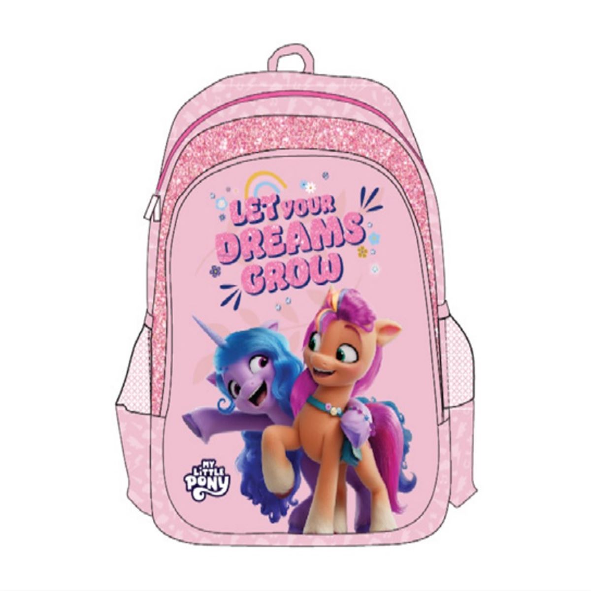 MY LİTTLE PONY OKUL ÇANTASI 23624 DREAMS GROW PEMBE ÇİFT BÖLMELİ 1