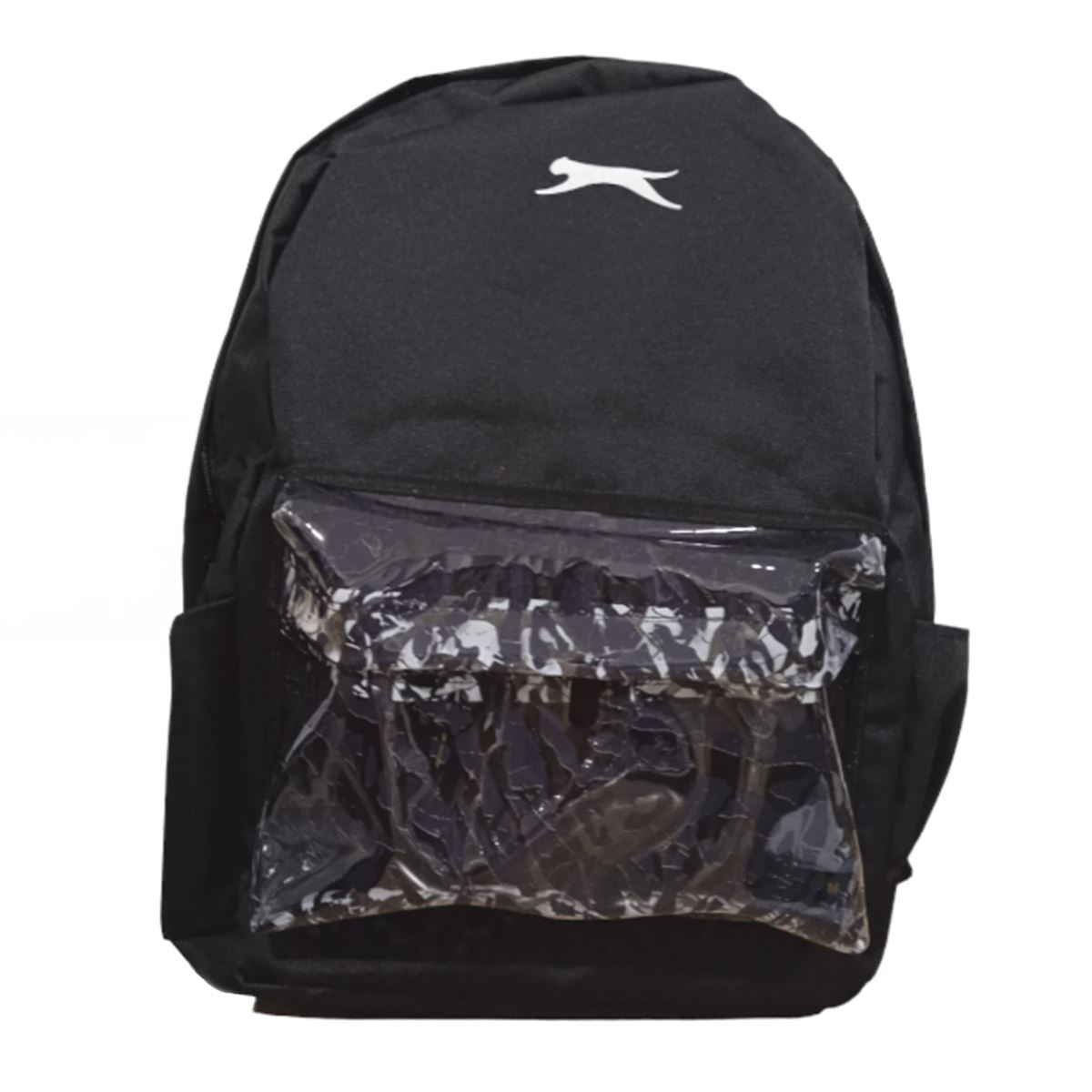 SLAZENGER OKUL ÇANTASI 24039 SİYAH PVC DETAY ÜÇ BÖLMELİ 1