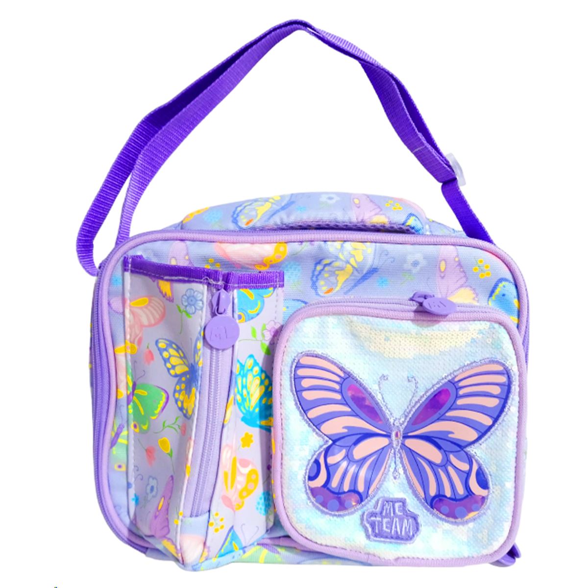 ME TEAM OKUL BESLENME ÇANTASI 24171 BUTTERFLY ÇİFT BÖLMELİ 1