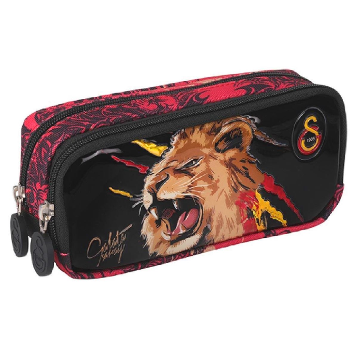 GALATASARAY KALEM ÇANTASI 24551 KÜKREYEN ASLAN ÇİFT BÖLMELİ 1