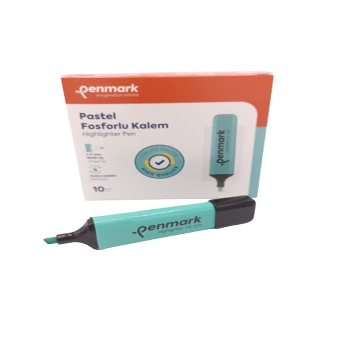PENMARK FOSFORLU KALEM PASTEL NANE YEŞİLİ 10 LU HS-505 08 1