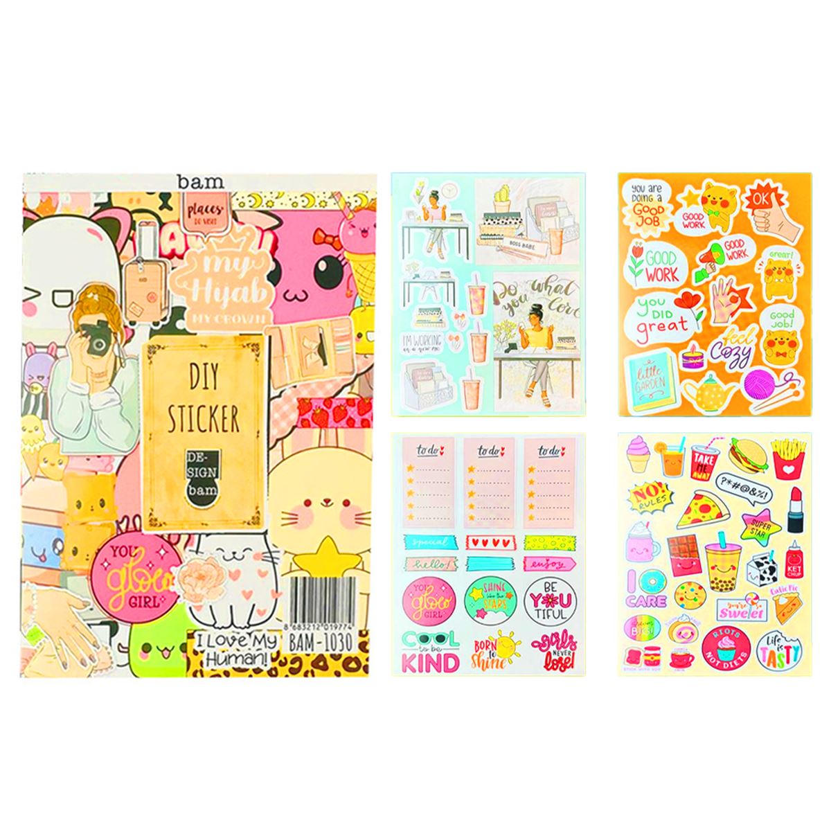 BAM DIY STİCKER ALBÜMÜ 16.5x21.5 16 SAYFA BAM-1030-1212-1216 1