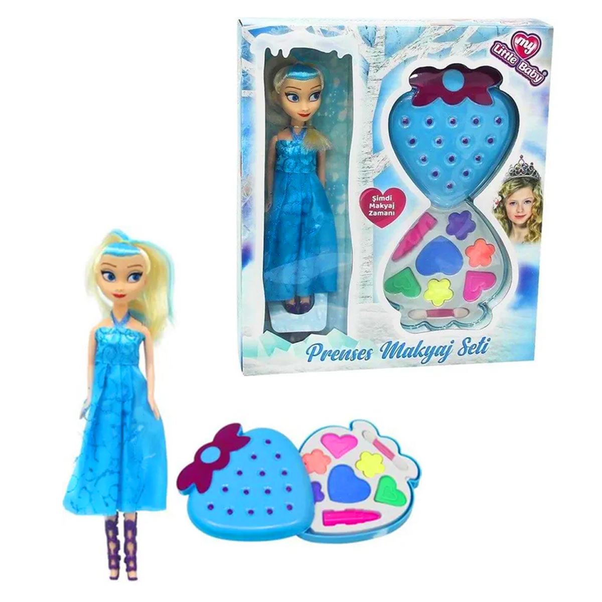 MY LİTTLE BABY 05 817 MAKYAJ SETİ KARLAR PRENSESİ ÇİLEK KUTULU TEKLİ 6+ 1