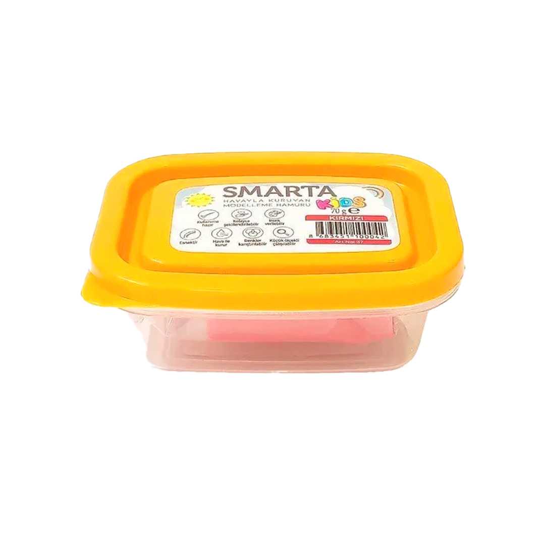SMARTA KİDS MODELLEME HAMURU HAVAYLA KURUYAN 37 KIRMIZI 70 GR 30000037 1