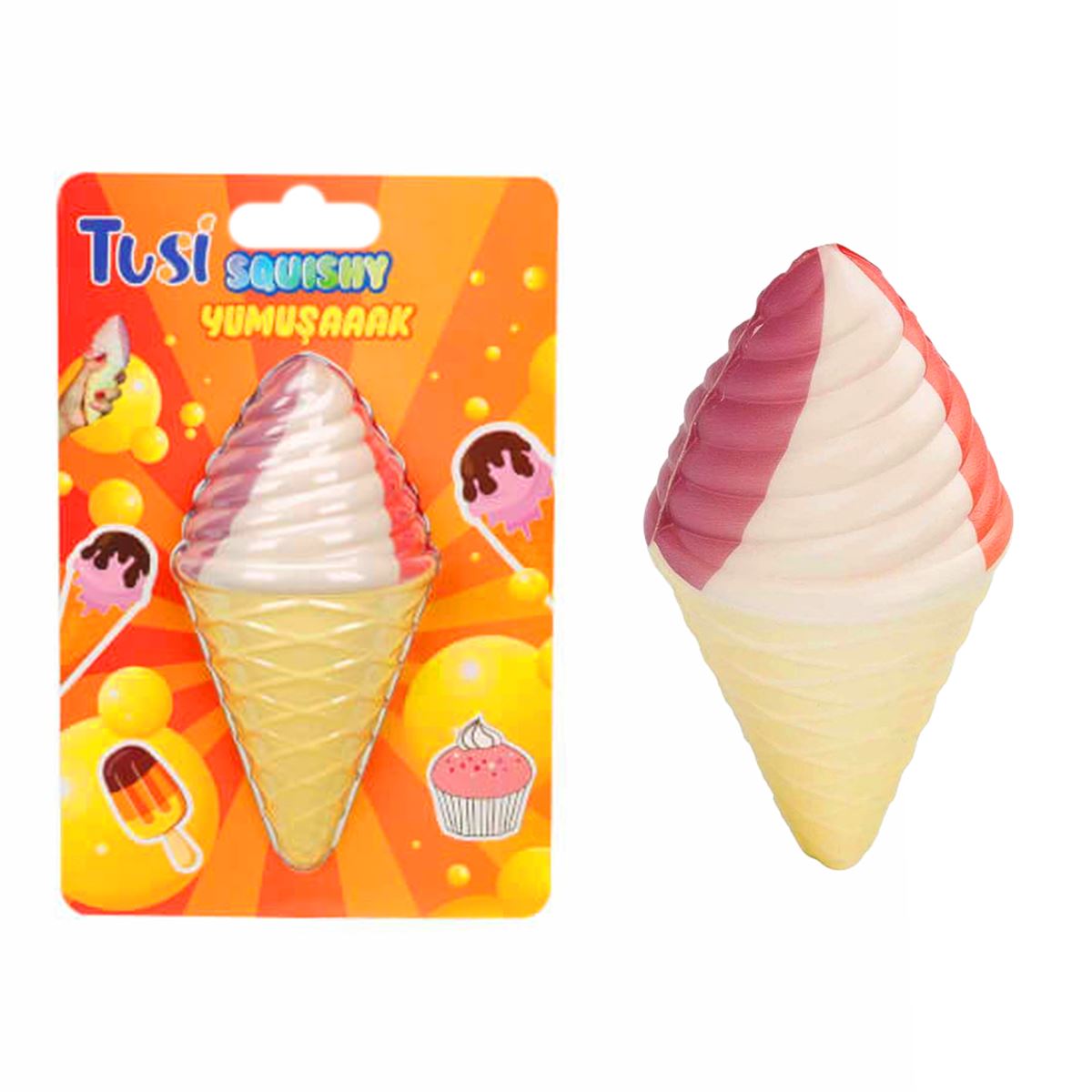 TUSİ SQUİSHY KÖPÜK OYUNCAK HELEZON DONDURMA 3+ 1