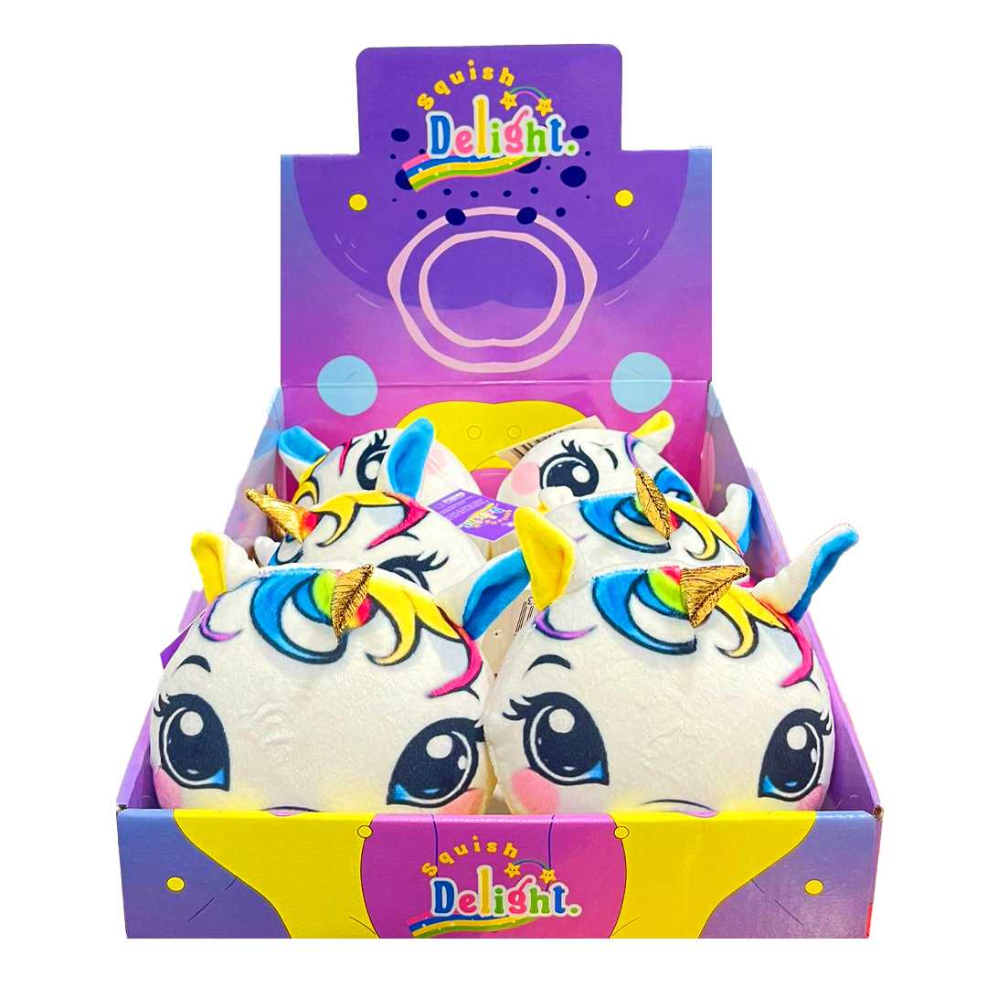 2C SQUİSH DELİGHT KÖPÜK OYUNCAK UNİCORN 13 CM 6 LI 1