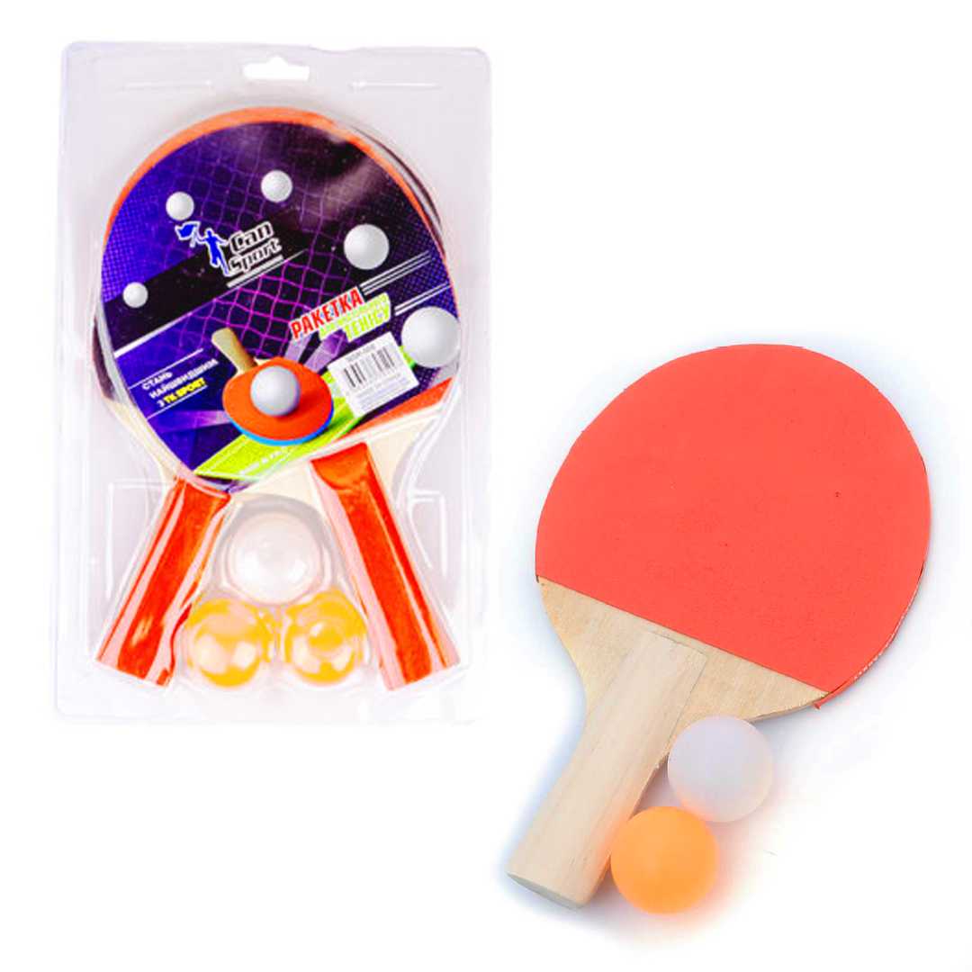 CAN SPORT RAKET BSR-509 MASA TENİSİ SETİ 3 TOPLU 1