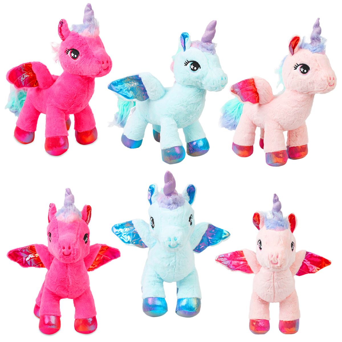 HALLEY PELÜŞ PL62982 KANATLI UNİCORN AT 30 CM 1