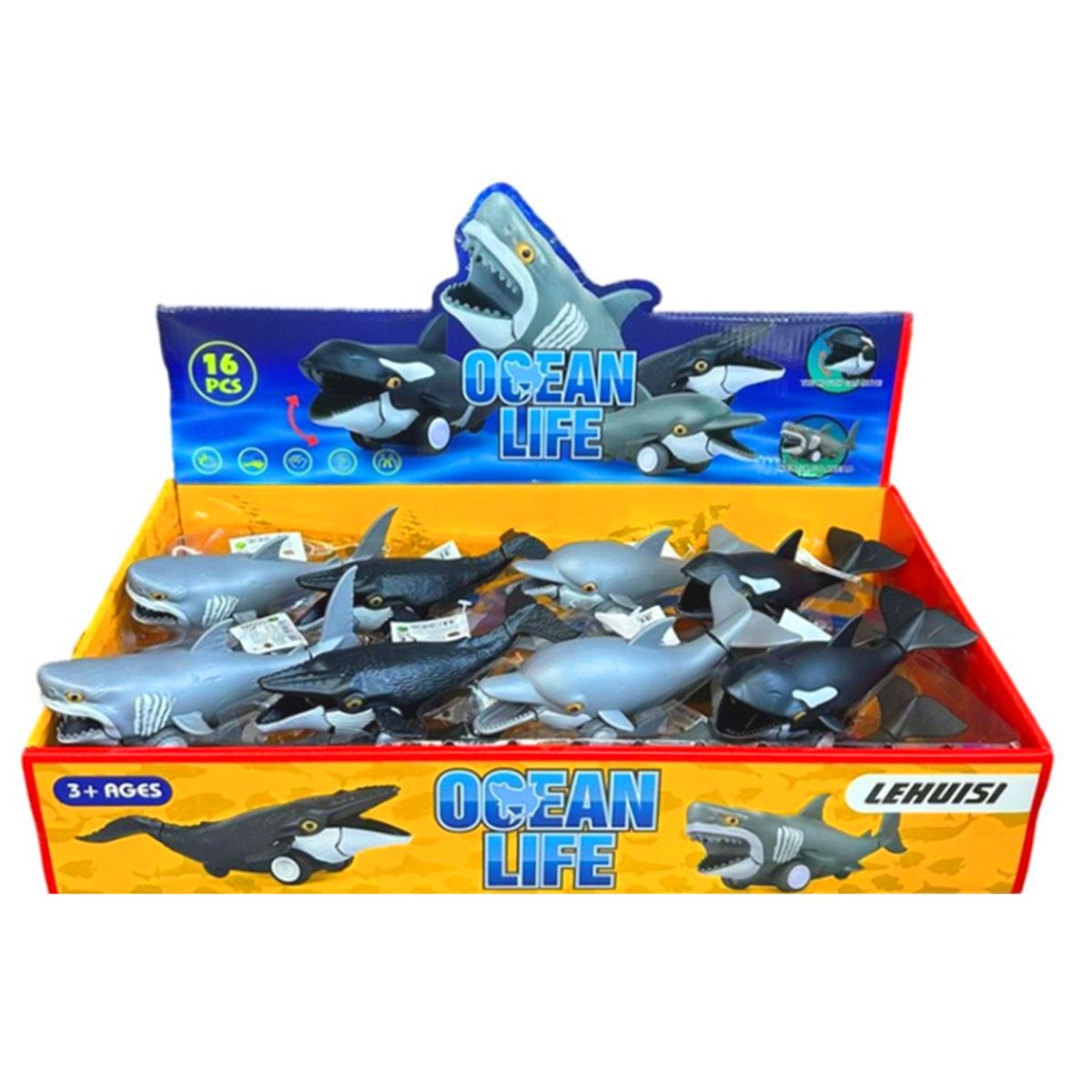 OYDAŞ SÜRTMELİ OKYANUS HAYVANLARI H-35 OCEAN LİFE 16 LI 3+ 1