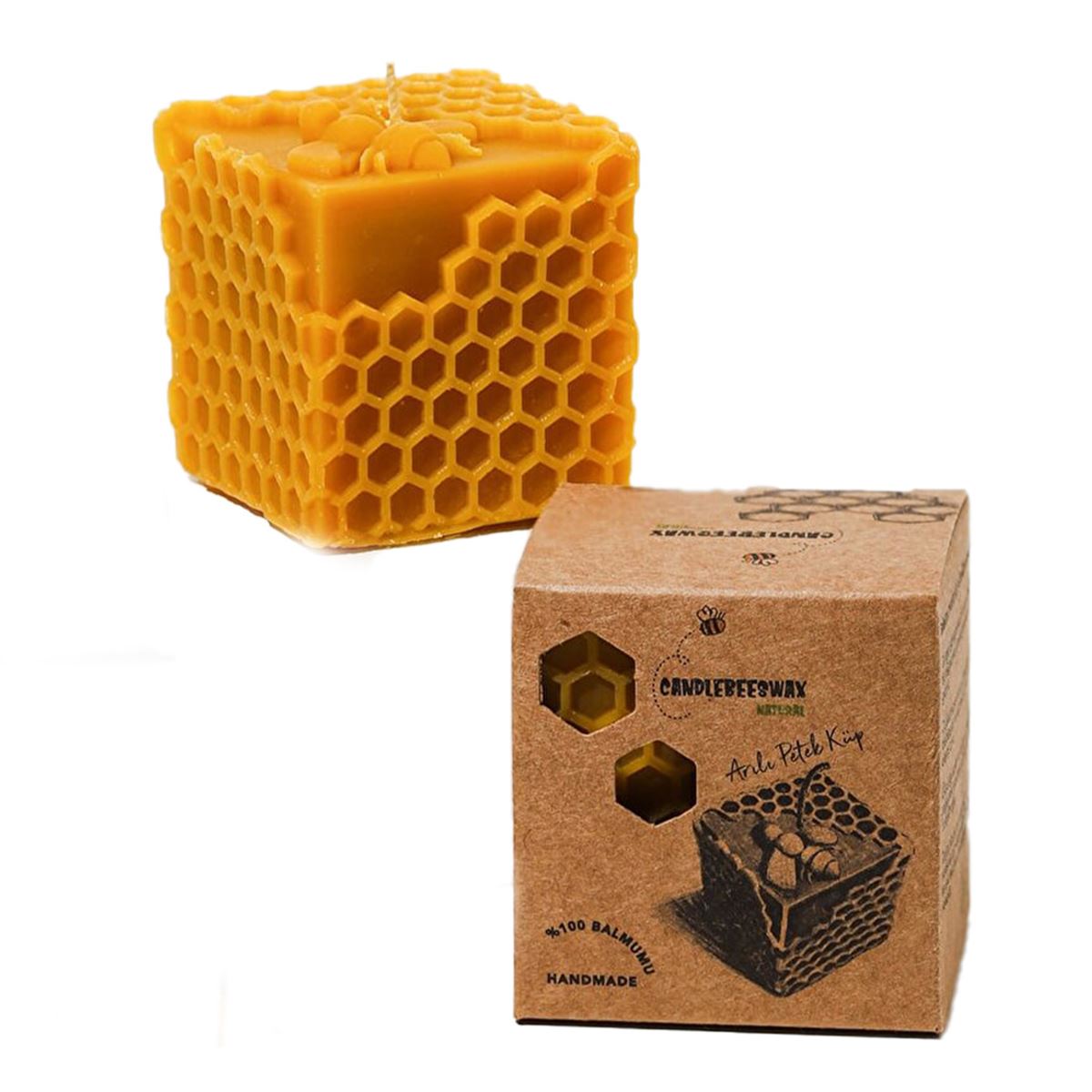 CANDLEBEESWAX BALMUMU MUM ARILI PETEK KÜP 1