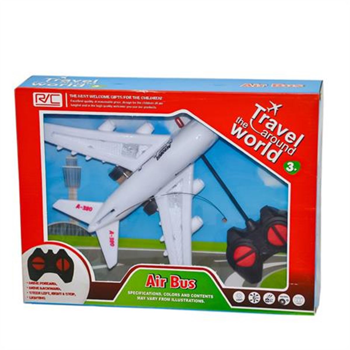 ZEYTOYS AİR BUS ZEY2024 KUMANDALI UÇAK IŞIKLI PİLLİ 3+ 1