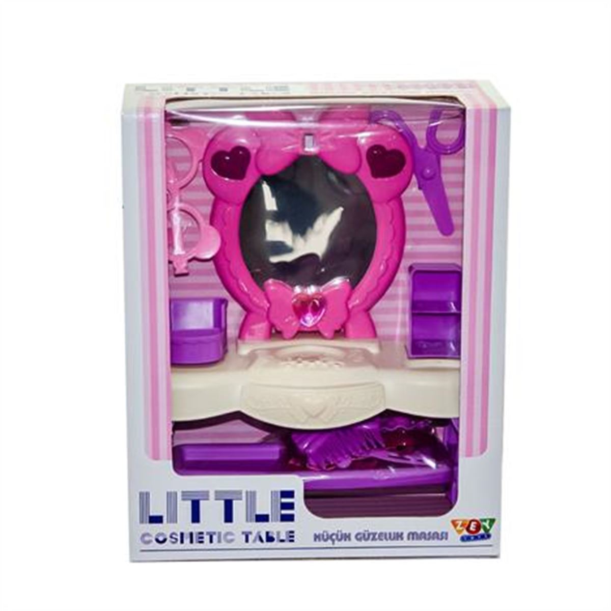 ZEYTOYS LİTTLE COSMETİC TABLE ZEY2030 AYNALI KÜÇÜK GÜZELLİK MASASI 3+ 1