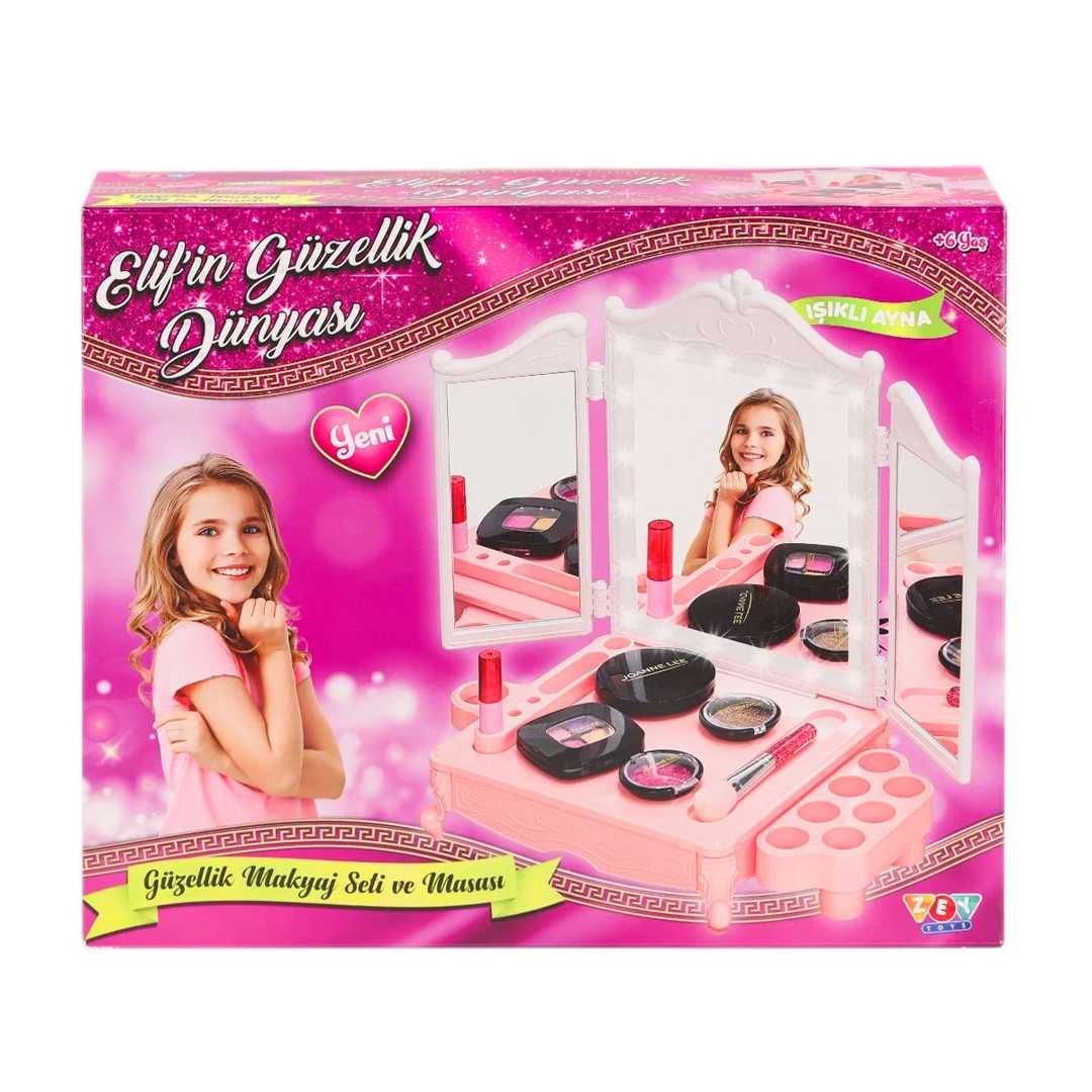 ZEYTOYS ELİFİN GÜZELLİK DÜNYASI ZEY2044 IŞIKLI AYNA MAKYAJ SETİ +6 1