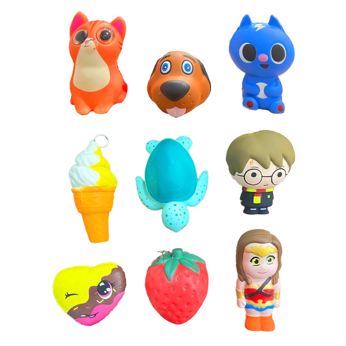 ALT SQUİSHY OYUNCAK JUMBO SEVİMLİ KARAKTERLER 9 LU 1