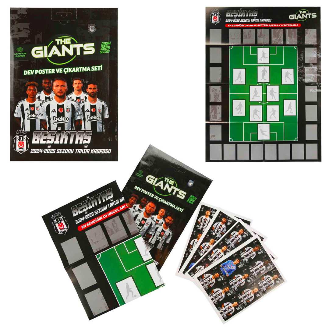MYTHOS THE GIANTS BEŞİKTAŞ POSTER VE ÇIKARTMA SETİ 2024-25 3+ 1