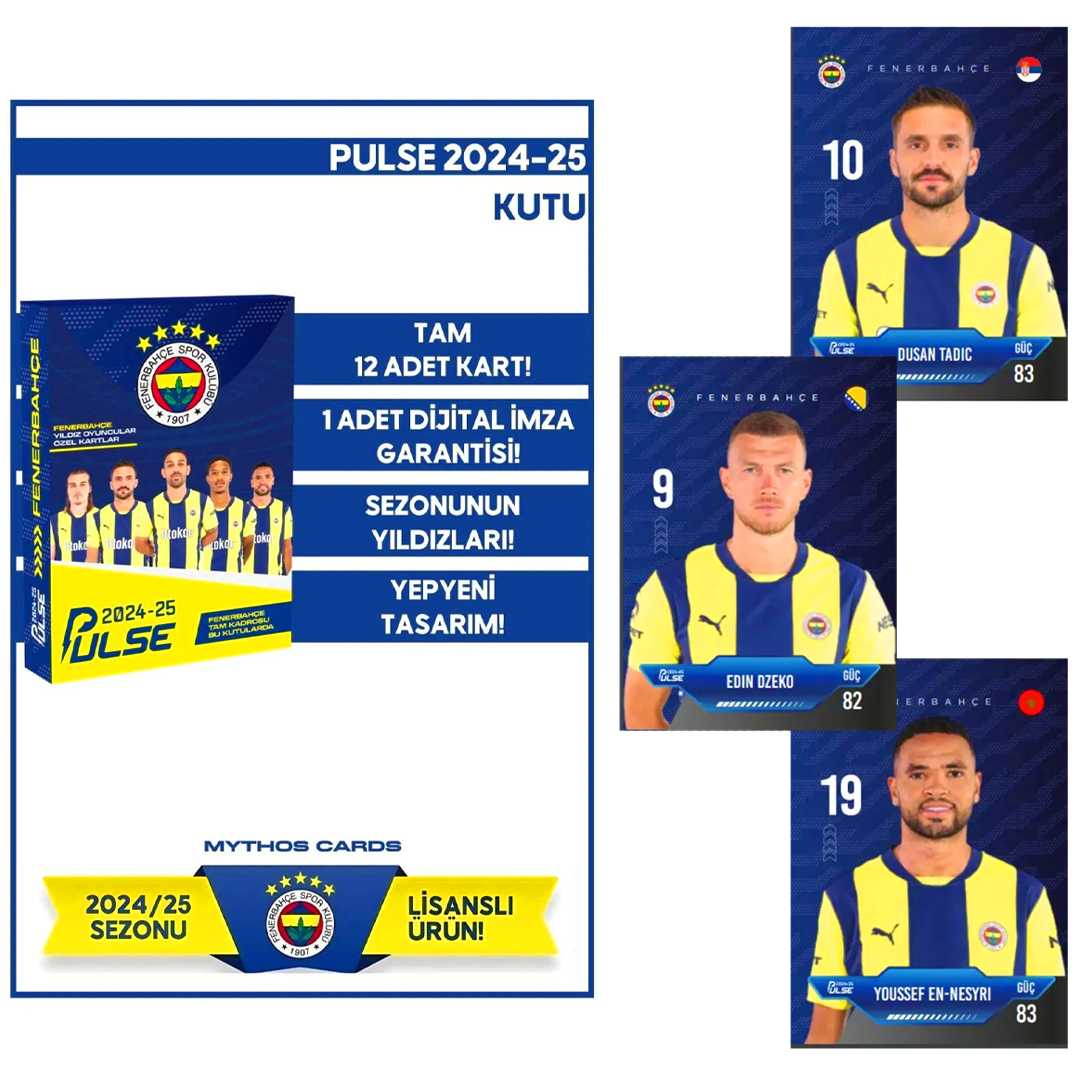 PULSE FUTBOLCU KARTLARI FENERBAHÇE 2024-25 10 LU 3+ 1