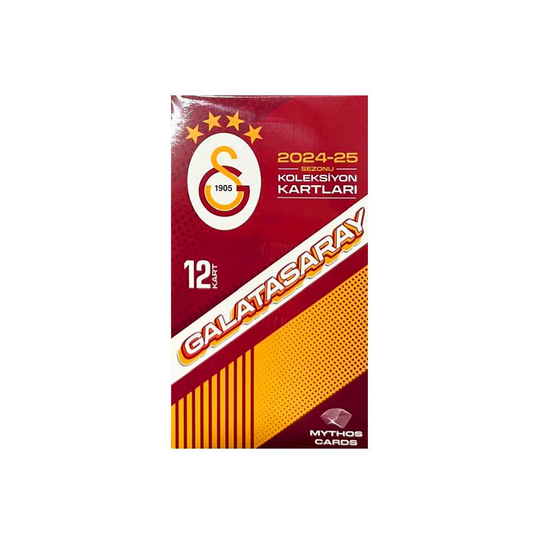 MYTHOS FUTBOLCU KARTLARI GALATASARAY 2024-25 SEZON KOLEKSİYON KARTLARI KARTON KUTU 12 KART 3+ 1