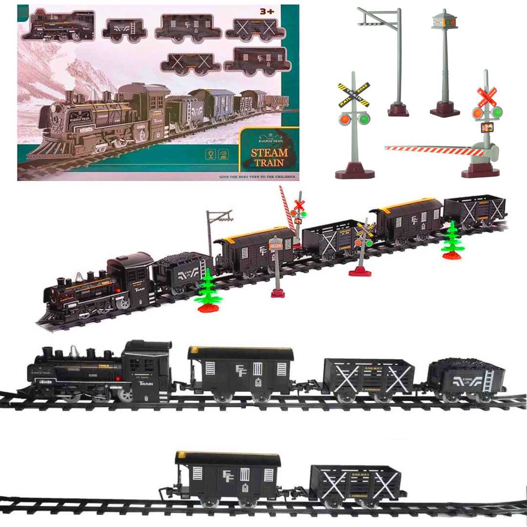 BAŞEL KLASİK BUHARLI TREN SETİ 1603C CLASSİC STEAM DELUXE TRAİN SET SESLİ IŞIKLI 3+ 1