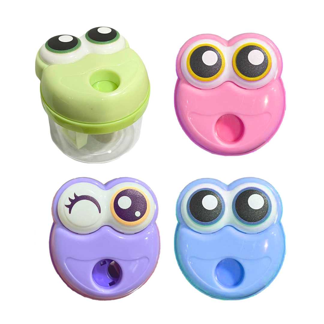 FİXPOİNT KALEMTIRAŞ PLASTİK P-2205 KURBAĞA ÇİFT BÖLMELİ 24 LÜ 1