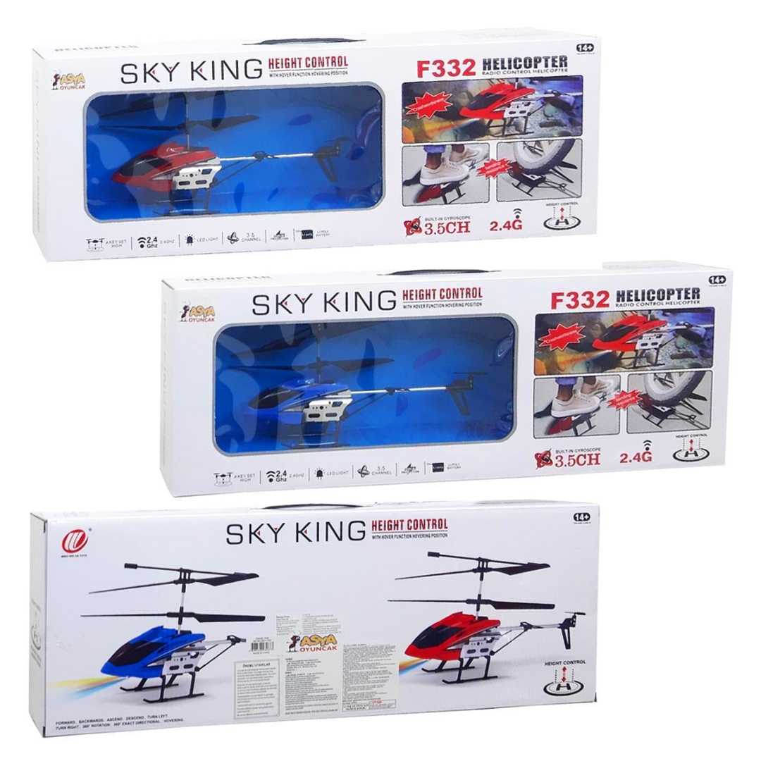 ASYA KUMANDALI HELİKOPTER F332 2.4GHZ 3.5CH R/C IŞIKLI 14+ 1