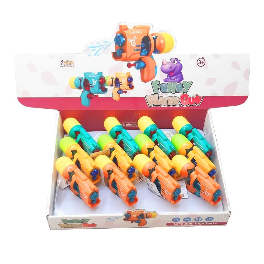 ASYA SU TABANCASI UZAY C7823-BY-5 3 RENK 14 CM 12 Lİ 3+ 1