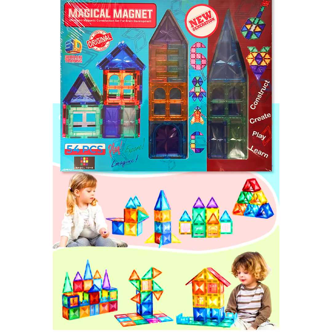 MAGİCAL MAGNET 3D NEW GENERATİON 54 PARÇA 3+ 1