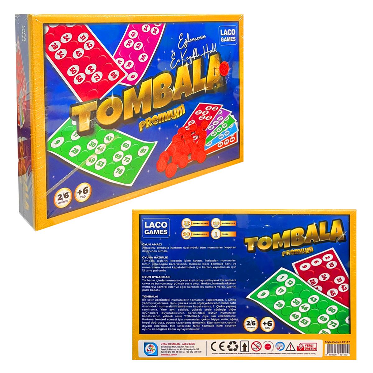 LAÇO TOMBALA PREMİUM LC0117 KUTU OYUNU +6 1
